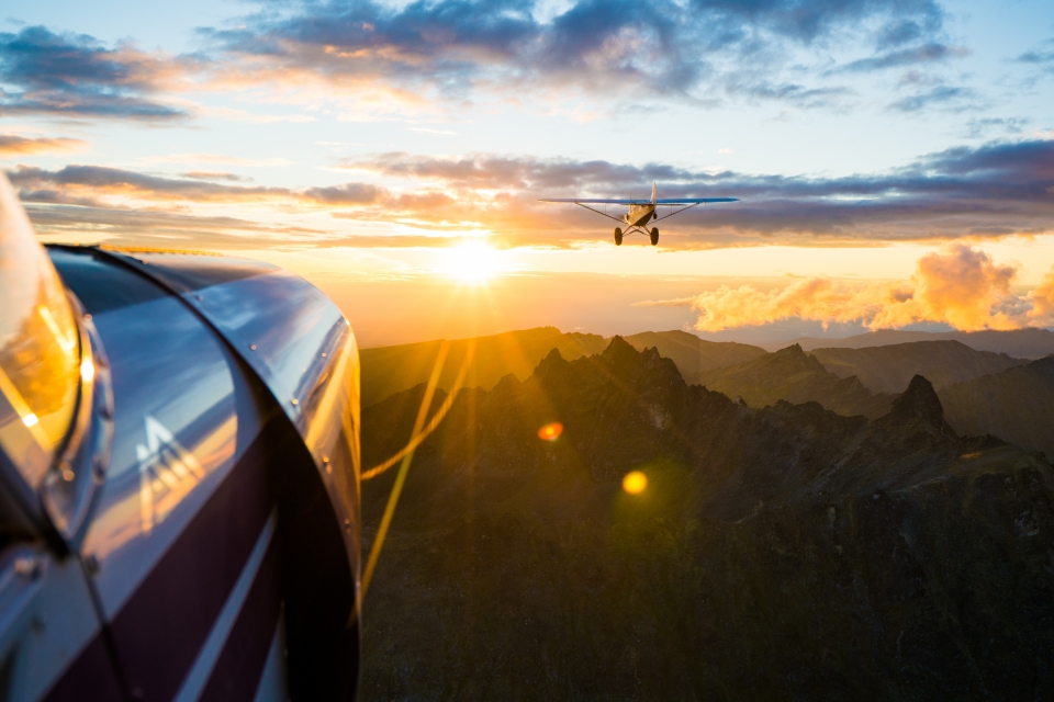 Alaska Sunset Flight
